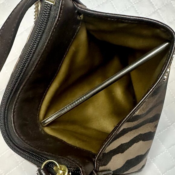 COACH Madison Swing Pack Cross-Body Small Zebra Brown Multi 50506 - Picture 11 of 12